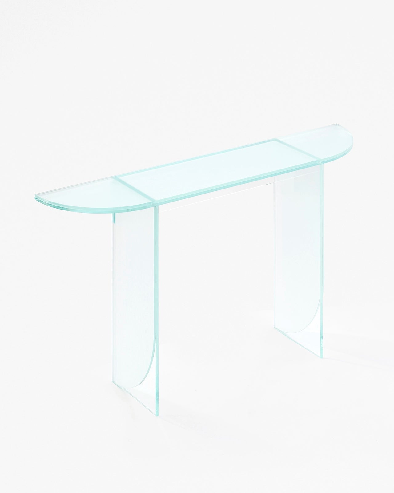 Console en verre azzurra 