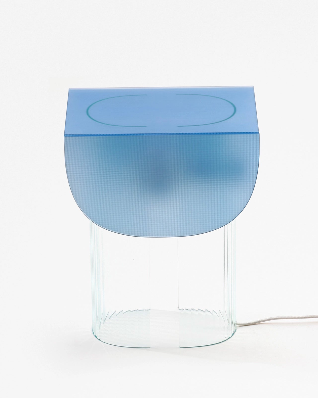 Lampe a poser bleu glacier Glass Variations