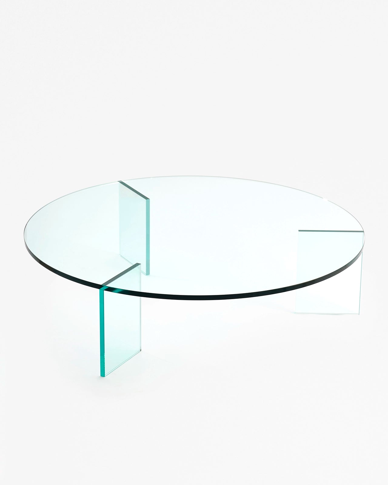 table basse ronde en verre